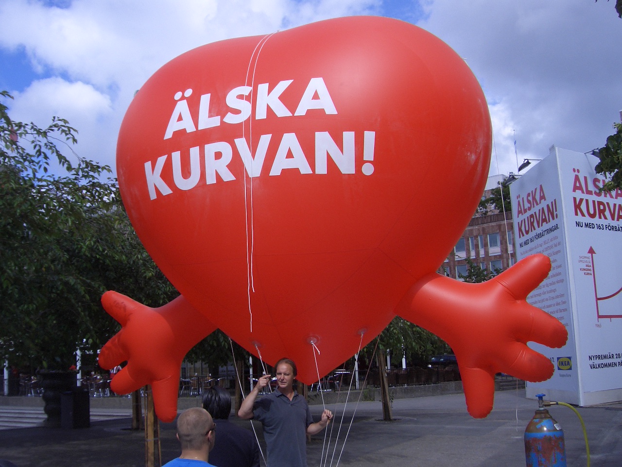 1 Ikeahjärta för helium eller luft II