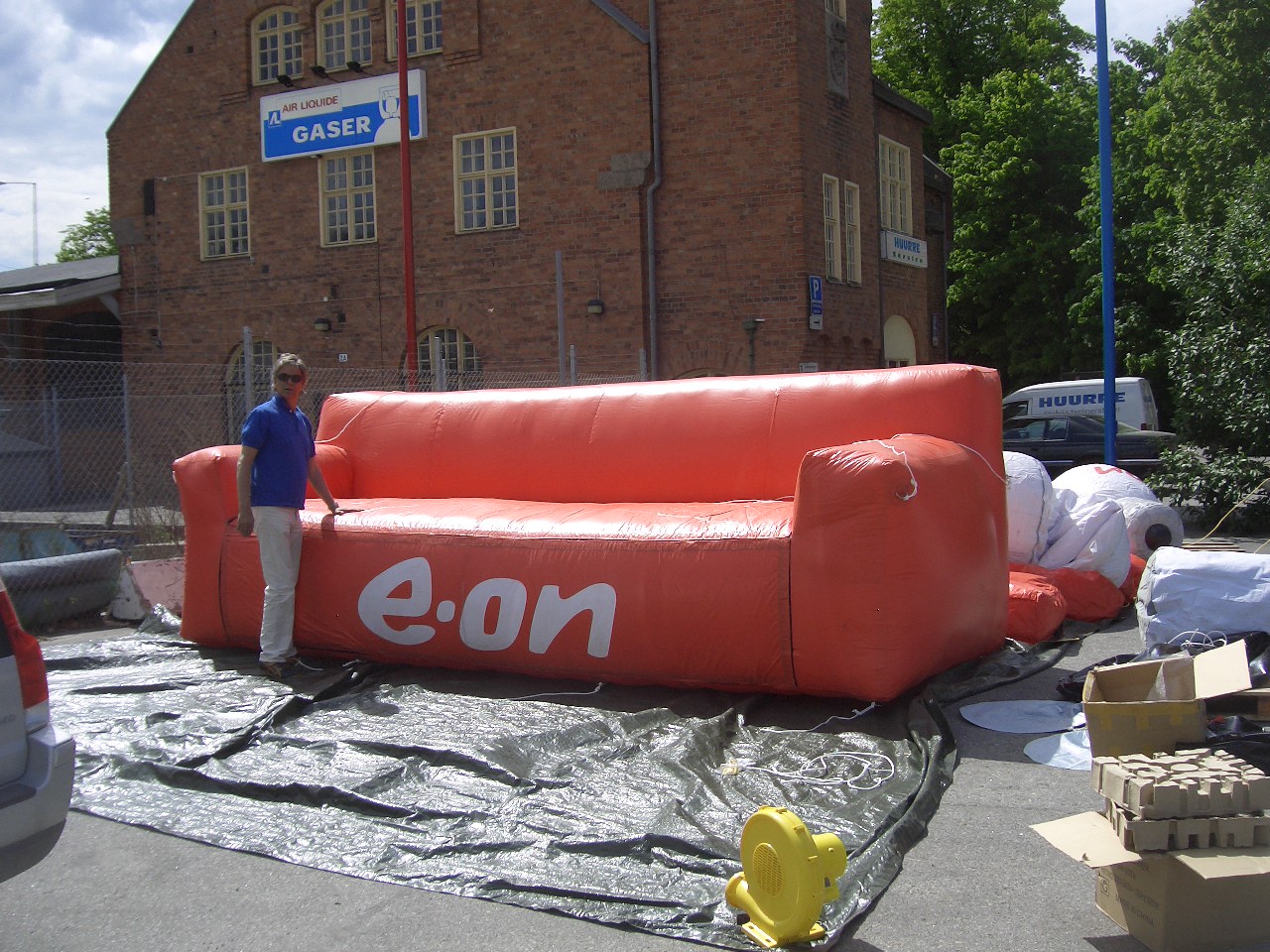 3 E-on soffa 3,8 m