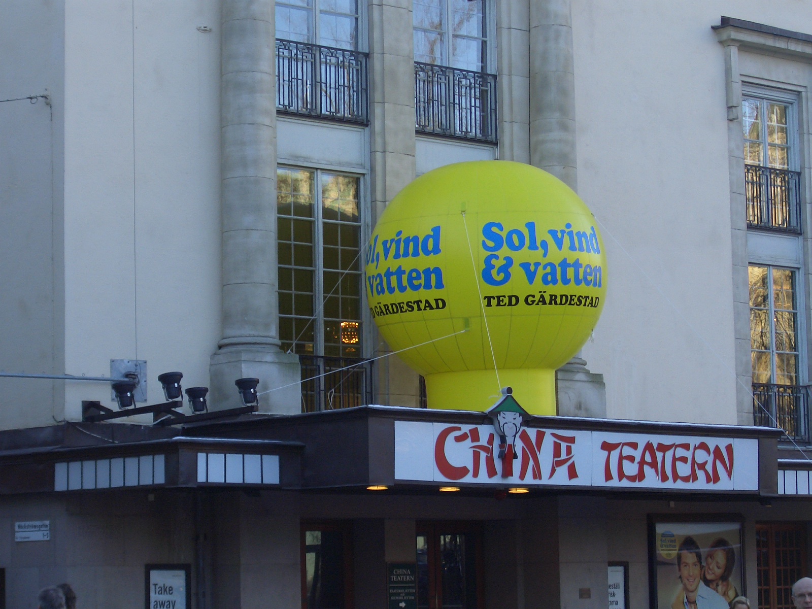 3,5 m Sol ballong Chinateatern Ted Gärdestad 8