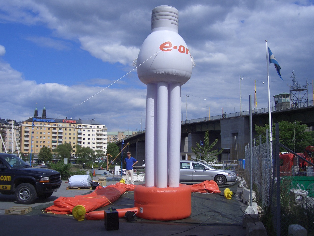 7 E-on fläktdriven lågenergilampa 6 m